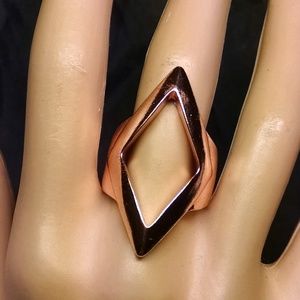 Diamond Shape Rose Gold Color Sexy Ring
